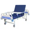 Nueva cama multifuncional azul y blanca para adultos, suministrada directamente por el fabricante, adecuada para uso doméstico y con altura ajustable y operación manual