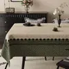2026 Nuevo Estilo Lujo Ligero Gama Alta Rectangular Impermeable y Resistente al Aceite Lavable Mantel Estilo Retro Mantel para Mesa de Café