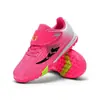 Zapatos de Fútbol para Niños con Tacos Niños Niñas TF Tacos Cortos Estudiantes de Primaria Antideslizantes Césped Artificial Fútbol Juvenil para Entrenamiento