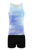Conjunto de coletes esportivos masculinos e femininos para maratona uniforme de equipe competição atletismo traje de treino exame físico competição esportiva