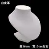 Maniquí Flocado Soporte para Joyería Figura de Maniquí para Cuello Exhibidor de Joyería para Cuello Adorno de Exhibición Estante de Exhibición