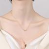 925 Sterling Silver Estilo Coreano Tulipa Colar Feminina Luz de Luxo Ins Elegante High-end Internet Celebrity Jewelry Clavícula Cadeia XL0096
