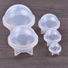 DIY handmade bola decorativa seca flor alta espelho meia bola decoração cristal bola epóxi planeta molde de silicone