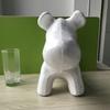 Molde de espuma de oso blanco DIY creativo hecho a mano material para arreglos florales Día de San Valentín oso rosa juguete