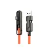 El Nuevo Cable de Datos con Soporte de Aleación de Zinc de Silicona Líquida de 100W es Adecuado para Soporte y Cables de Carga para Teléfonos Móviles Huawei y Apple