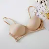 Ropa interior de seda japonesa para estudiante mujer fina cómoda ajustable sin aros sujetador de seda de morera sin costuras venta al por mayor