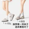 Calcetines de algodón puro con aroma a camelia, calcetines de media pantorrilla para mujer, nuevo estilo 2026, calcetines populares para el posparto de mujer, al por mayor