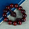 Pulsera de Palo de Rosa 2.0 de Mano de Madera Material Viejo con Alto Aceite y Alta Densidad