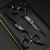 Tijeras de Peluquería Personalizadas Wahl Negras con Rodamiento de 6.0 pulgadas Tijeras para Cortar el Cabello Tijeras Planas Tijeras para Flequillo