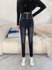 Leggings Novas de Primavera e Outono Imitação Jeans Nove Pontos Alta Elasticidade Cintura Alta Emagrecimento Mais Fácil para Combinar Leggings Modais Pernas Finas Femininas