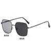 Gafas de Sol Polarizadas de Marco Grande Retro que Cambian de Color para Hombres, Gafas para Pesca, Ciclismo y Conducir, Día y Noche, Anti-UV