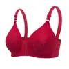 Sujetador Fino de Talla Grande Transfronterizo para Personas de Mediana Edad y Mayores con Broches Frontales Sin Aros de Acero Ropa Interior Push-Up para Mujeres con Senos Laterales y Sujetador de Maternidad para Mujeres