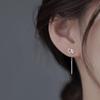 Pendientes de Estrellita Dulce para Mujer, Colgantes Huecos Simples y de Moda para Hilo de Oreja, Nuevos Pendientes Frescos de Estilo Trendy de Celebridad de Internet