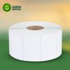 Papel estucado adhesivo etiqueta en blanco para máquina de código de barras papel para etiqueta logística etiqueta adhesiva impresión con cinta de transferencia térmica