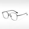 HX08025 Marco de Lentes Artístico Retro de Titanio Puro de Lujo Ligero, Atmósfera Ligera, Marco Grande, Marco Óptico para Miopía