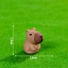 Figurinhas Criativas e Fofas de Capivara Artesanato de Resina DIY Decorações Micro-Paisagem Ornamentos para Desktop de Carro
