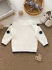 2026 Nuevo Estilo Cárdigan Tejido 100% Algodón Puro para Bebé Niño Otoño e Invierno Divertido Suéter Chaqueta Casual para Niños y Niñas