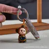 Antena de Madera Arcoíris Muñeca de Bebé Linda Sanación Alivio del Estrés Recuerdo de la Infancia Colgante para Bolso Regalo para Niñas Llavero