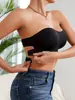 Sujetador bandeau strapless europeo y americano con hebilla lateral hebilla lateral talla grande te hace lucir más delgada anti-exposición estilo fino lencería al por mayor