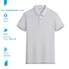 Camisas Polo Piqué de Algodão de Alta Qualidade, Feitas com Algodão de Fibra Longa de Xinjiang, Roupa de Trabalho Corporativa Respirável com Logo Impresso e Logo Bordado, Unissex