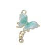 Colgante pequeño de mariposa con forma de gota de aceite de aleación de estilo coreano, pendientes, collares, pulseras y pendientes, accesorios de decoración de joyería.