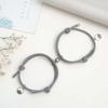 Pulseras de Pareja para Exportación Transfronteriza Succión Magnética Par de Estudiantes Creativo Joyería de Mano Regalos Línea Milán Juramento Alianza Montaña