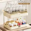 Prateleira de Armazenamento de Mesa para Casa Grande Capacidade Suporte para Copos de Água para Cozinha e Sala de Estar Bandeja de Drenagem Rack de Armazenamento de Copos de Luxo Leve Avançado