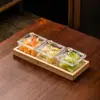 Bandeja Compartimentada de Frutas Secas em Plástico Acrílico Caixa de Doces para Sala de Estar Prato de Lanche Bar KTV Prato de Sementes de Girassol Prato de Frutas Comercial