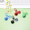 Llavero Colgante Creativo Divertido Lindo de 22 mm con Campana Pequeña y Corazón, Cierre de Resorte, Adorno Colgante para Bolso, Funda de Teléfono, Accesorios