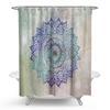 Cortina de chuveiro impermeável e à prova de mofo com estampa de poliéster, flor de mandala estilo nacional, espessa, original, transfronteiriça, fabricantes de cortinas de chuveiro