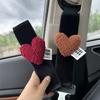 Funda Protectora para Cinturón de Seguridad de Coche Cubierta Protectora Corazón Decorativa Cinturón de Seguridad Universal para Todas las Estaciones de Mujer Gama Alta para Niños Antiahogo