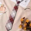 Corbata Pequeña JK Lazo para Estudiante Lazo Estilo Universitario Departamento Japonés Camisa de Uniforme Escolar Combinación Libre Decoración Camisa de Uniforme para Hombre DK Rojo