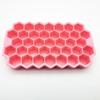 Forma de Gelo de Silicone em Favo de Mel com 37 Cavidades, Fabricador de Gelo Simples para o Verão, Caixa de Gelo para Uso Doméstico, Caixa Colorida de Cubos de Gelo, Essencial para Uso Caseiro