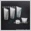 Frasco de tubo macio branco de 30ml para viagem, tubo macio recarregável para limpador facial, frasco de tubo macio para shampoo, tubo macio de gel de banho de 30g
