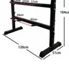 Estante para Mancuernas Gimnasio Equipo Comercial Estante de Almacenamiento Múltiples Especificaciones Tres Pares, Seis Pares, Diez Pares Estante para Mancuernas Almacenamiento para Uso en Casa