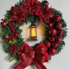 Nova guirlanda de lamparina a óleo tridimensional de Natal transfronteiriça suprimentos de decoração de feriado pendente de porta adereços de cenário para locais
