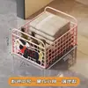 Estante de almacenamiento debajo del mueble del baño, cesta de almacenamiento para detergente de lavandería con ruedas, estante de almacenamiento móvil debajo del lavabo