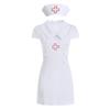 Domila Lencería Sexy Uniforme de Enfermera para Pecho Pequeño Abertura Cosplay Traje de Negocios Traje para Mujer Sujetador