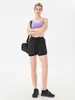 Pantalones Cortos Deportivos de Tres Cuartos Nuevos Transfronterizos Europeos y Americanos para Mujer, Secado Rápido, Elásticos y Frescos, Anti-Exposición, para Correr y Entrenamiento de Fitness