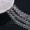 Contas Chatas de Cristal 4mm 6mm 8mm 10mm Contas Chatas de Vidro DIY Acessórios Contas Roda Fio Inteiro Atacado