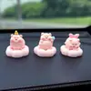 Adorno Lindo de Cerdo Giratorio para Tablero de Coche, Decoración Creativa para el Interior del Coche, Decoración de Escritorio para Aliviar el Estrés para Niñas