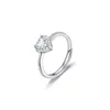Anillo de Pareja Te Amo para Hombres y Mujeres, Nicho de Lujo Ligero, Anillo de Pareja Simple y Moderno con Puntos de Estrella y Apertura Ajustable