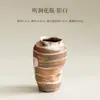 Escucha la transmisión, un jarrón de cerámica Zen estilo chino, una maceta de cerámica retro, una pieza decorativa para la sala de estar, un artículo de decoración para el hogar, un jarrón para arreglos florales y un recipiente para flores hidropónicas