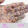 Produtos de Comércio Exterior Mistos: Mini Strass Coloridos Irregulares em Formato de Dente, Strass de Fundo Plano, Strass Acrílico Imitação em Formato de Dente para Decorações Dentárias DIY