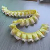 Hilo de Algodón Puro Cinta Cuadriculada Encaje de Empalme Encaje Plisado Accesorios de Encaje Accesorios para Ropa Paquete de Material de Encaje Hecho a Mano DIY