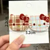 Pinza para el pelo KT de acrílico estilo ins coreano, linda y dulce para niñas, pinza de pico de pato, popular entre los estudiantes, accesorio para el pelo para mechones sueltos