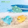 Paisagem em miniatura, estatueta criativa de leão-marinho brilhante, acessórios de decoração DIY com tema de praia e oceano, pequenos enfeites