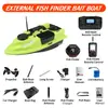 Barco Cebo Luminoso Sonda de Peces con Posicionamiento GPS y Retorno Automático Barco Cebo con Control Remoto de 500m para Alimentar y Enganchar Peces