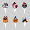 Decoração de Bolo de Halloween a Pronta Entrega Transfronteiriça Bordas Inserções Suprimentos para Festa Temática Sobremesas
