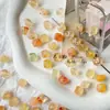 Cuentas Irregulares de Resina Estilo Coreano con Agujeros Rectos para Materiales de Bisutería Hecha a Mano DIY, Accesorios para Collares y Pulseras